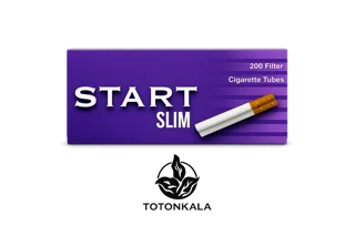 پوکه سیگار فیلتر قرمز اسلیم برند استارت بسته 200 عددی